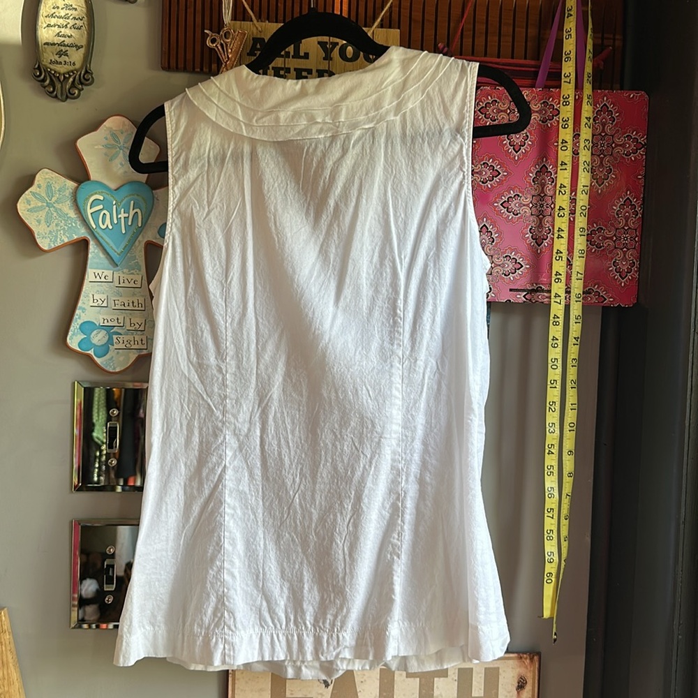 Apostrophe White Ruffle Tank Top - Picture 5 of 5
